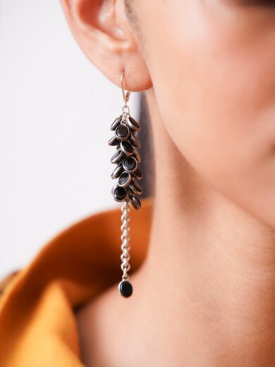 Aretes maíz negro