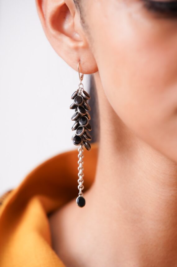 Aretes maíz negro