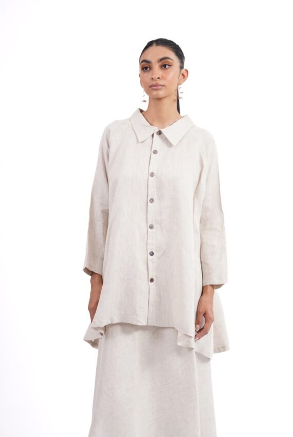 Blusa conjunto beige - Imagen 3