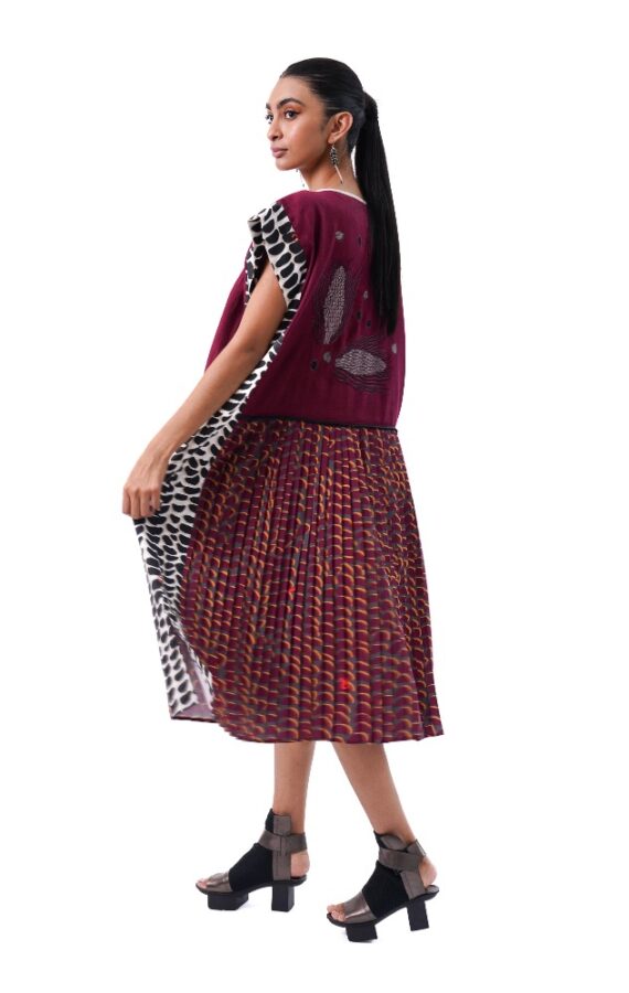 Vestido Frida Mar vino - Imagen 4