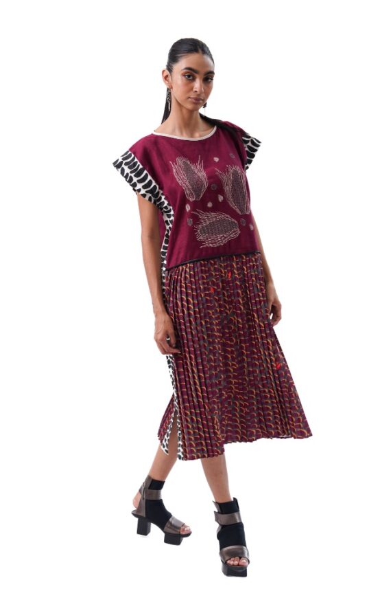Vestido Frida Mar vino
