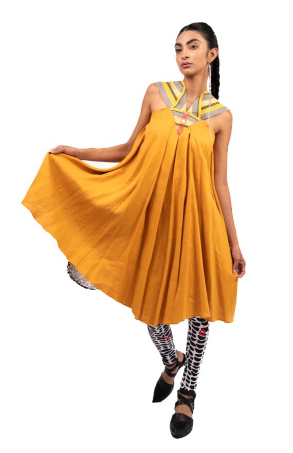 Vestido Zacatecas Amarillo - Imagen 2
