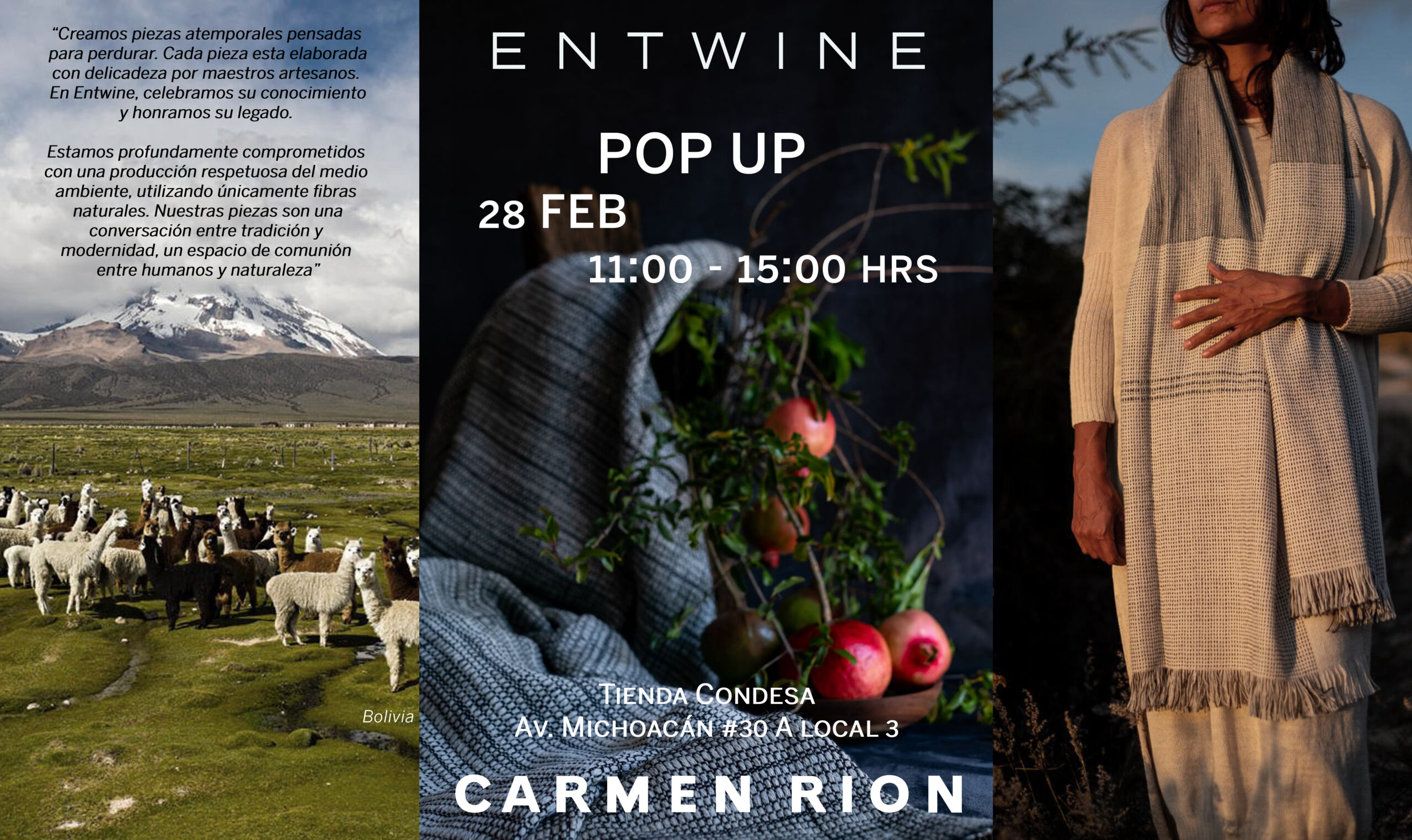 pop up de entwine en tienda de Carmen Rion, condesa