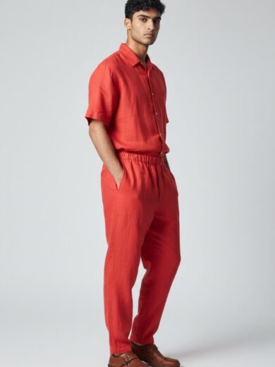 Pantalon jareta papaya
