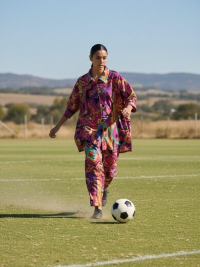 Conjunto futbolero rosas