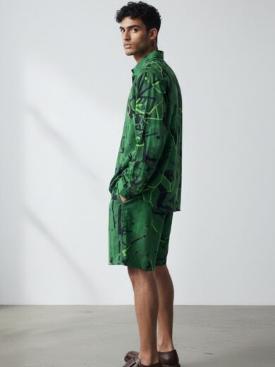 Short jareta verde