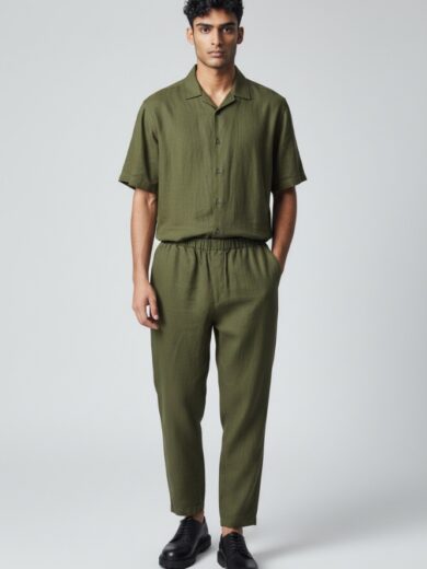 Pantalon jareta verde safari