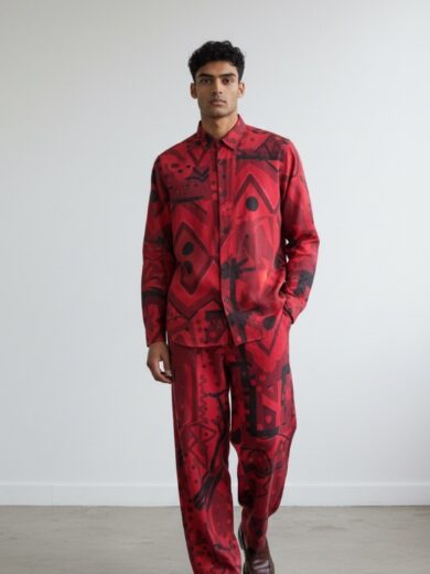 Pantalon jareta rojo