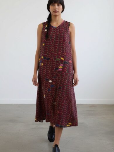 Vestido R21 maiz vino
