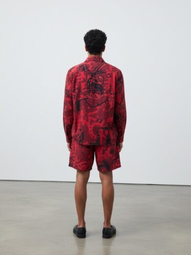 Short jareta rojo