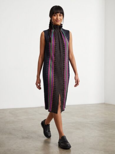 Vestido miso textil corto