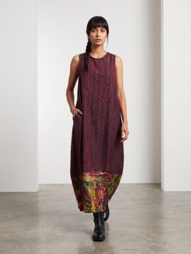 Vestido Racu maiz vino