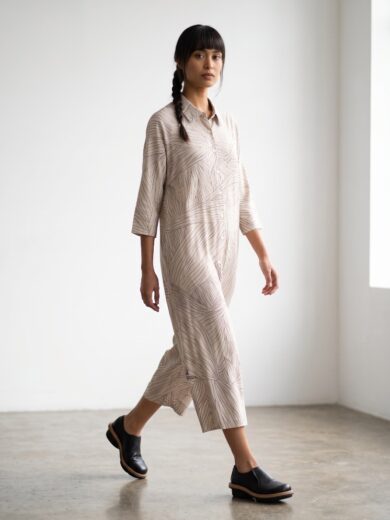 Jumpsuit hoja de maiz beige