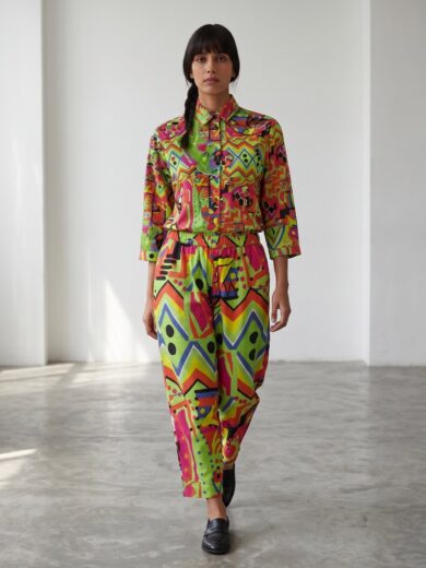 Pantalon conjunto mundial limon