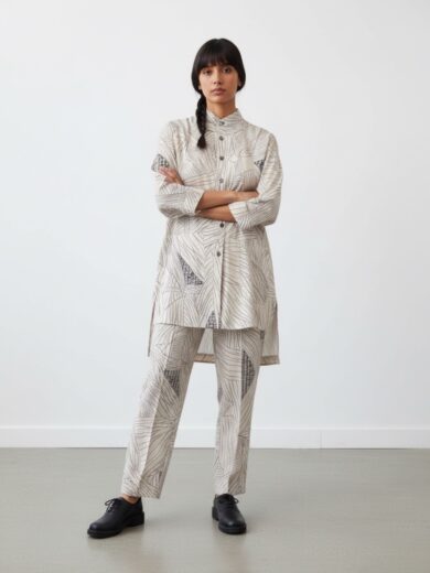 Camisola hoja de Maiz beige
