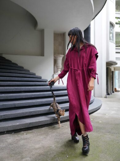 Vestido corunda tam vino