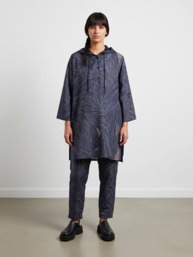 Gabardina hoja de maiz azul
