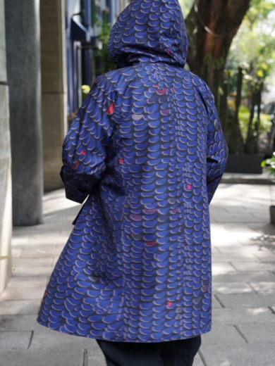 Gabardina maiz azul